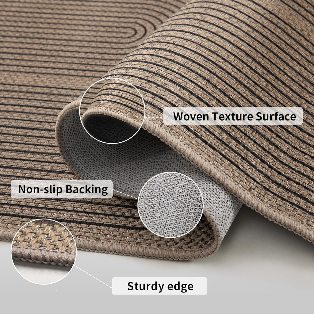 Tangsoo Jute Rainbow Area Rug