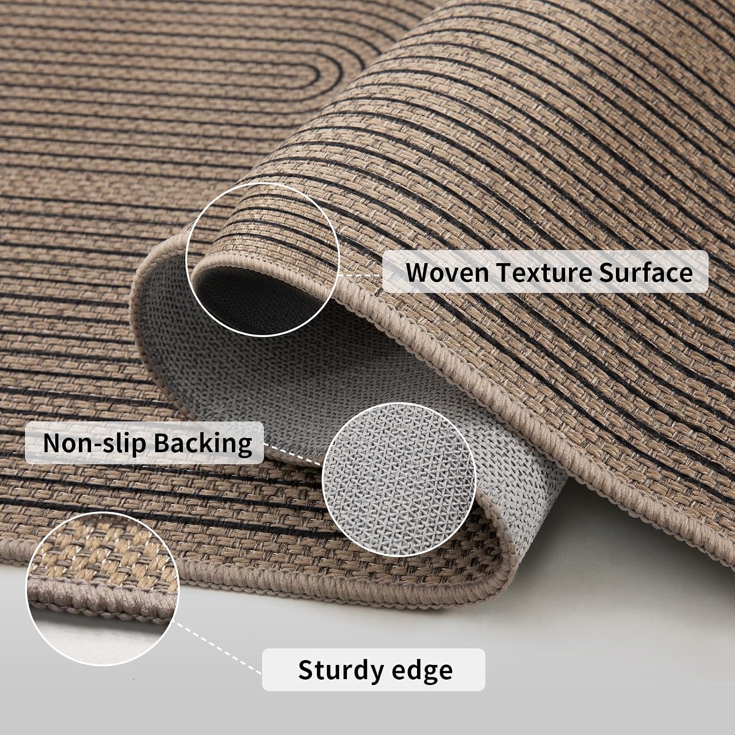 Tangsoo Jute Rainbow Area Rug