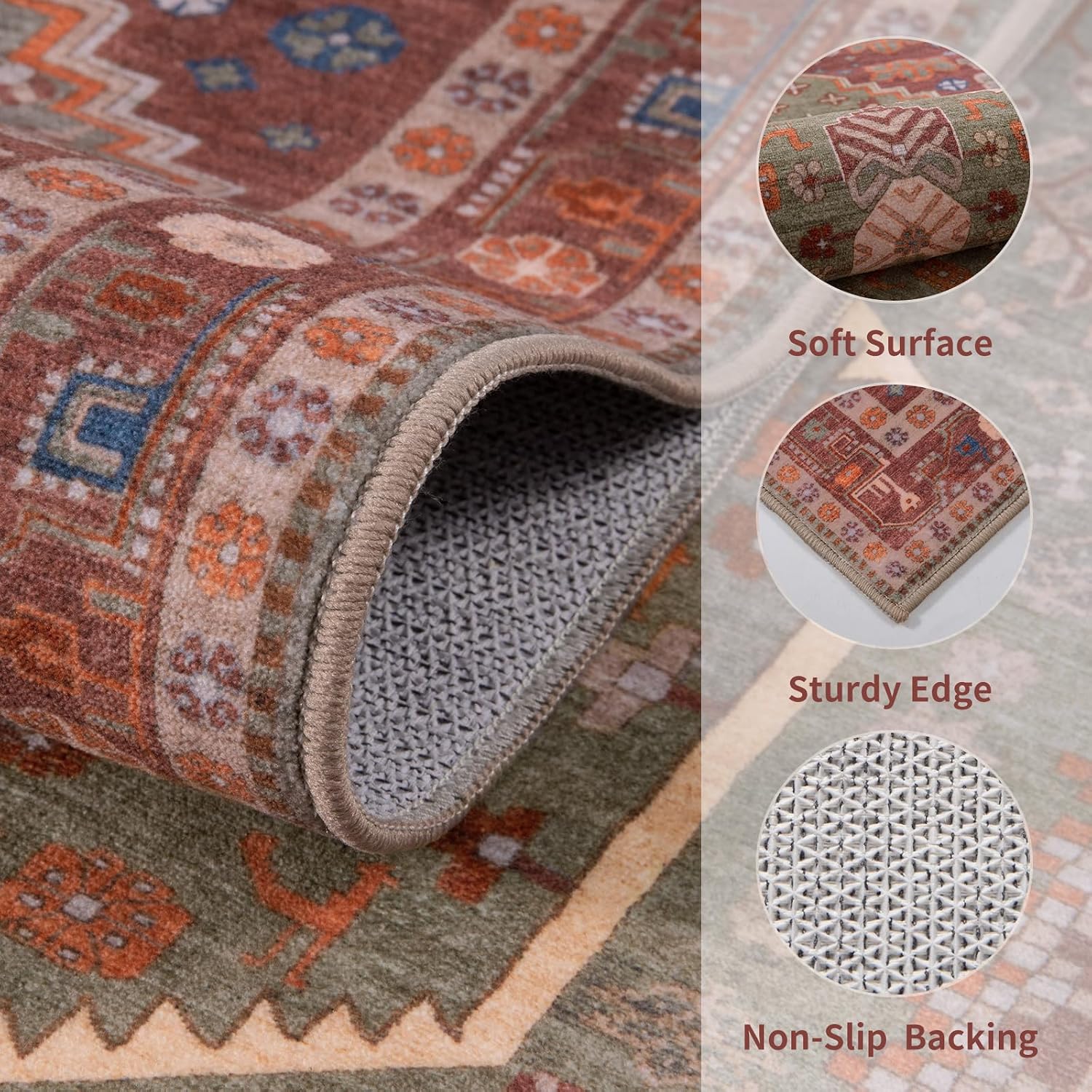 Ciicool Boho Small Area Rug