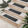 5pc Black ROBLOCK Rubber Stair Treads