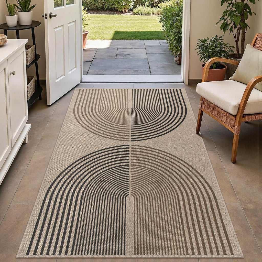 Rugalia Jute Boho Rainbow Rug