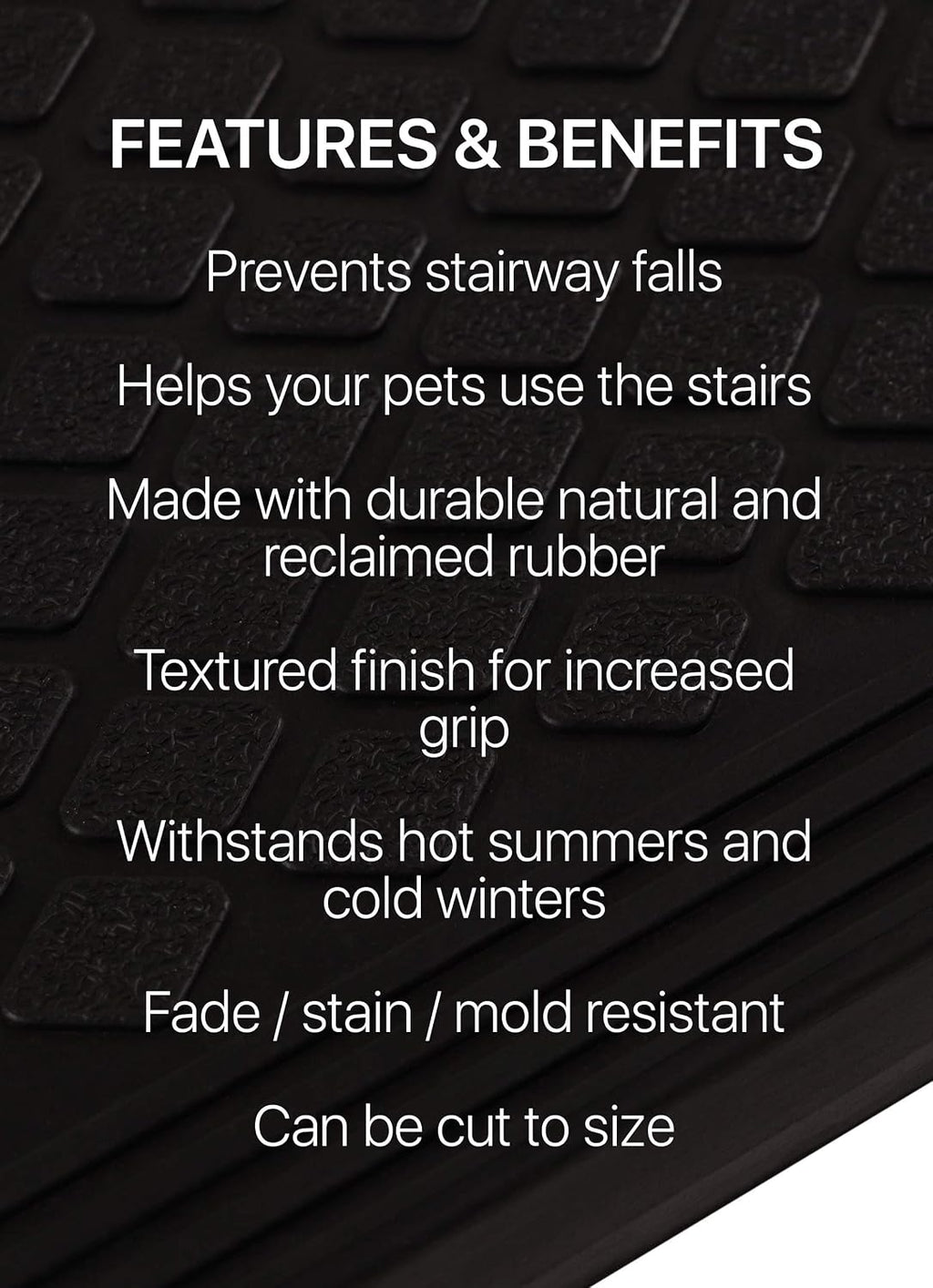 5pc FINEHOUS Rubber Stair Treads