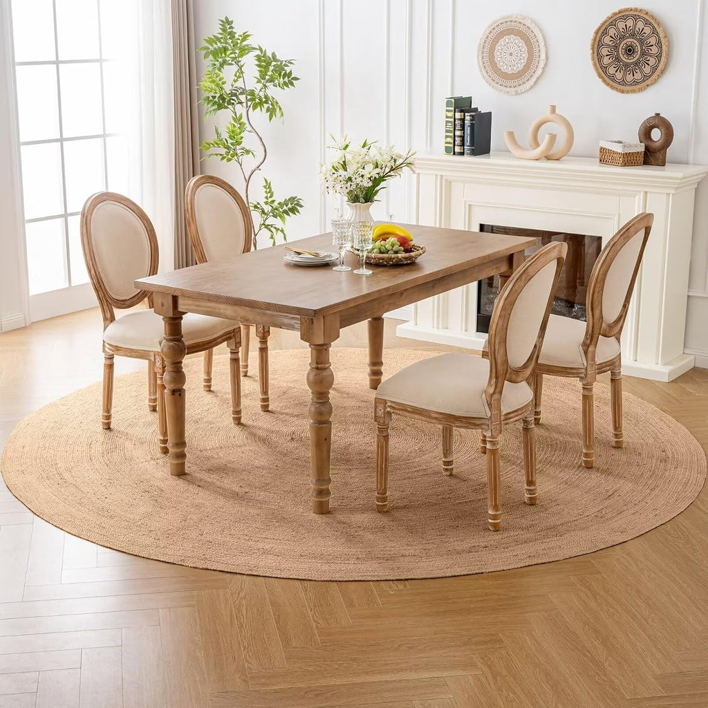 9ft Chunky Braided Natural Jute Round Rug
