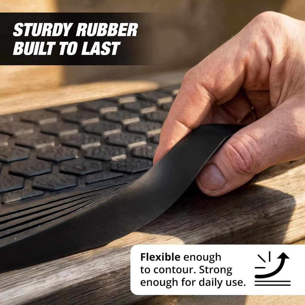5pc Thunder Grip Rubber Stair Treads