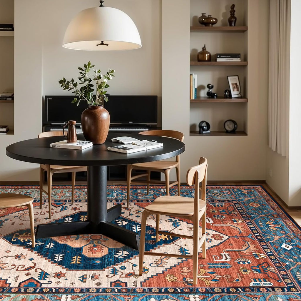 Lahome Boho Rust Large Area Rug