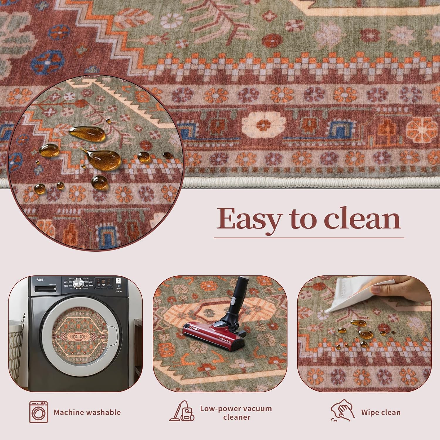 Ciicool Boho Small Area Rug