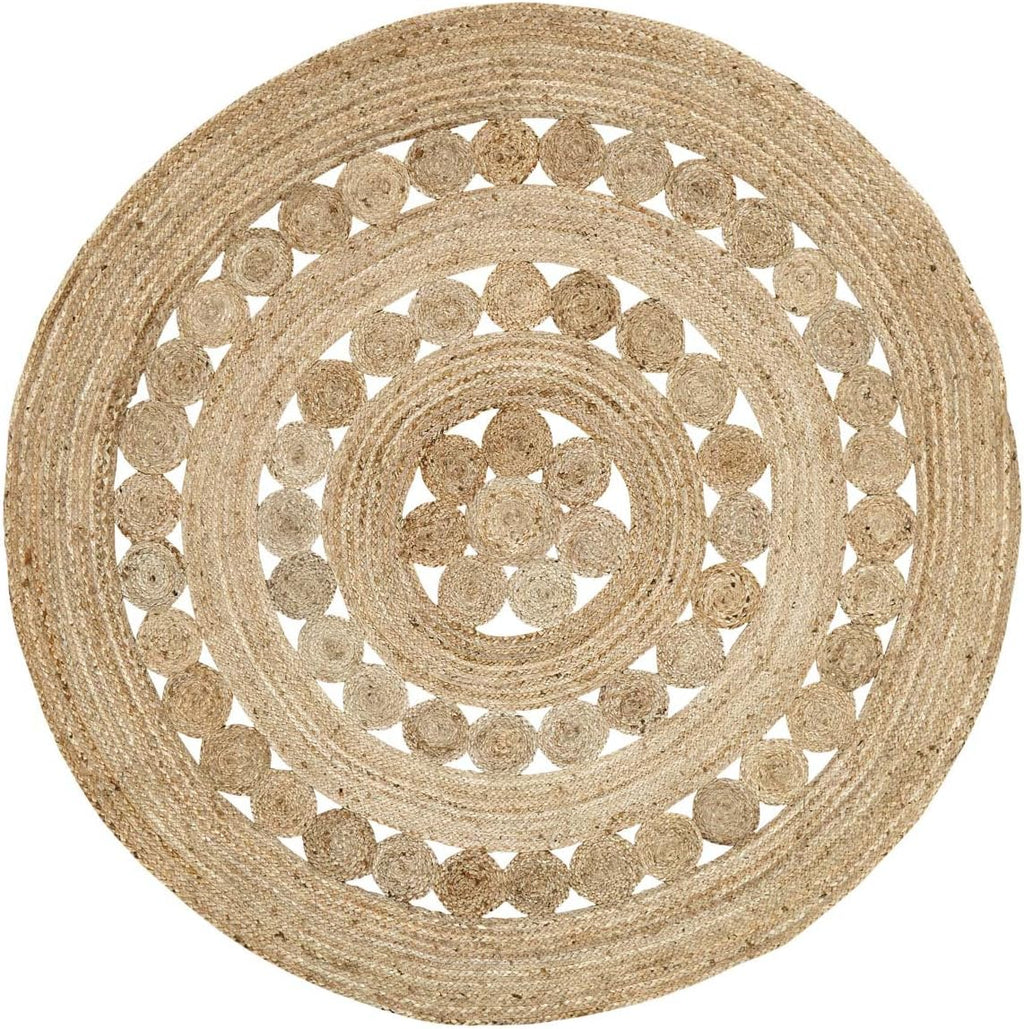 6ft VHC Brands Celeste Braided Jute Round Rug