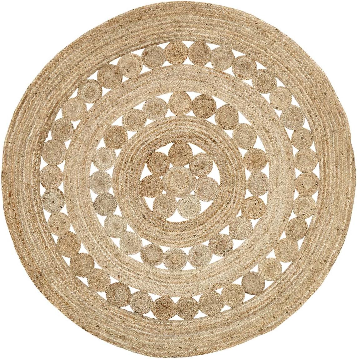 6ft VHC Brands Celeste Braided Jute Round Rug