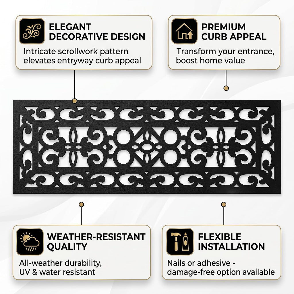 4pc Sunflower Rubber Non-Slip Stair Treads