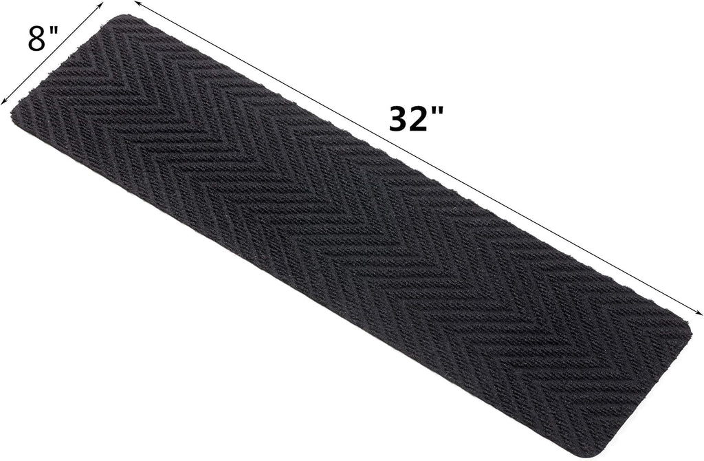14pc Black Carpet Stair Treads