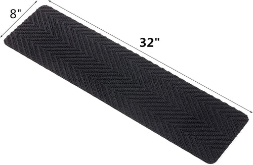 14pc Black Carpet Stair Treads