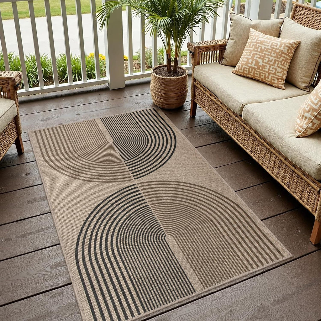 Rugalia Jute Boho Rainbow Rug