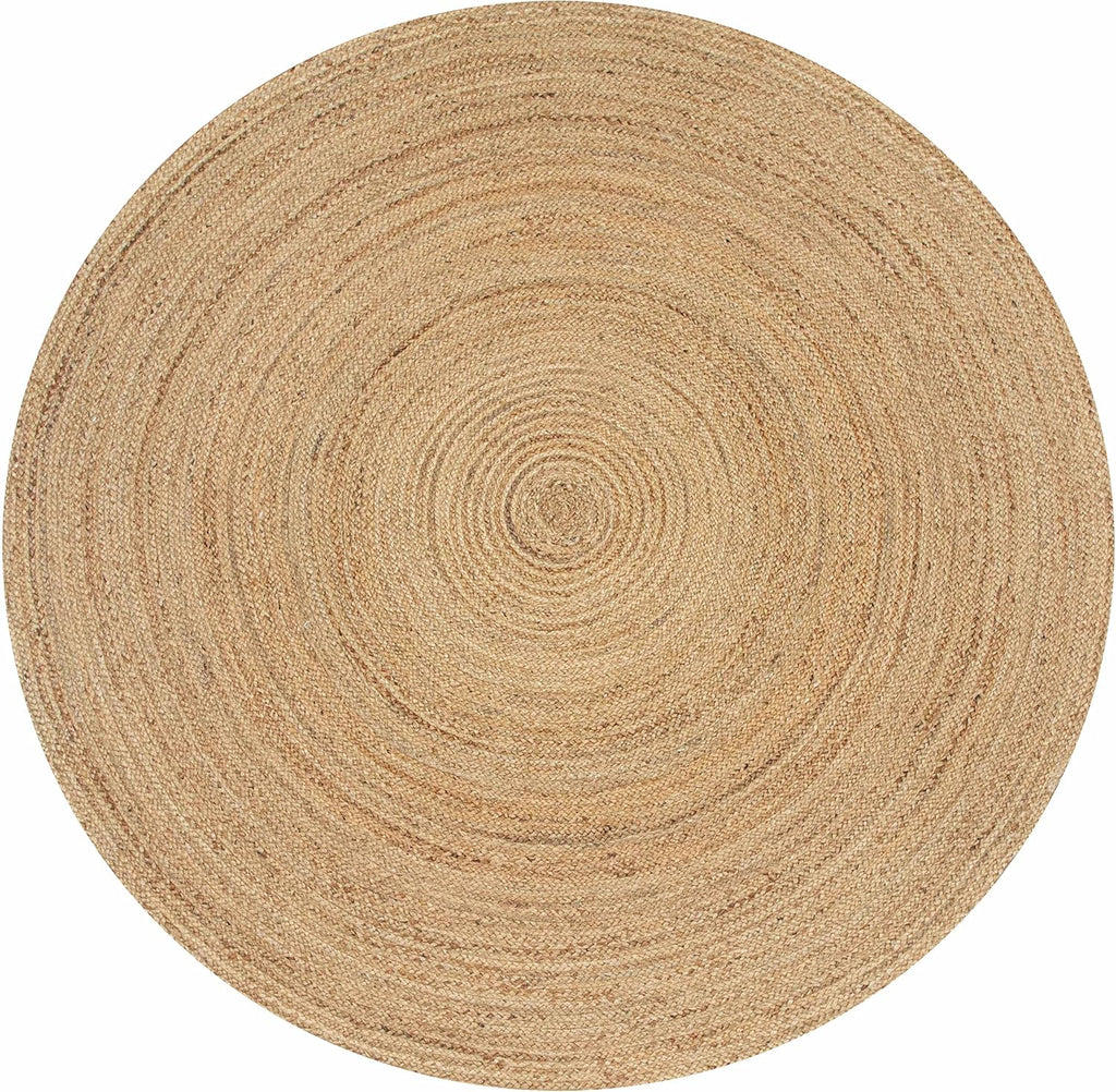 5ft Reversible Braided Jute Round Rug