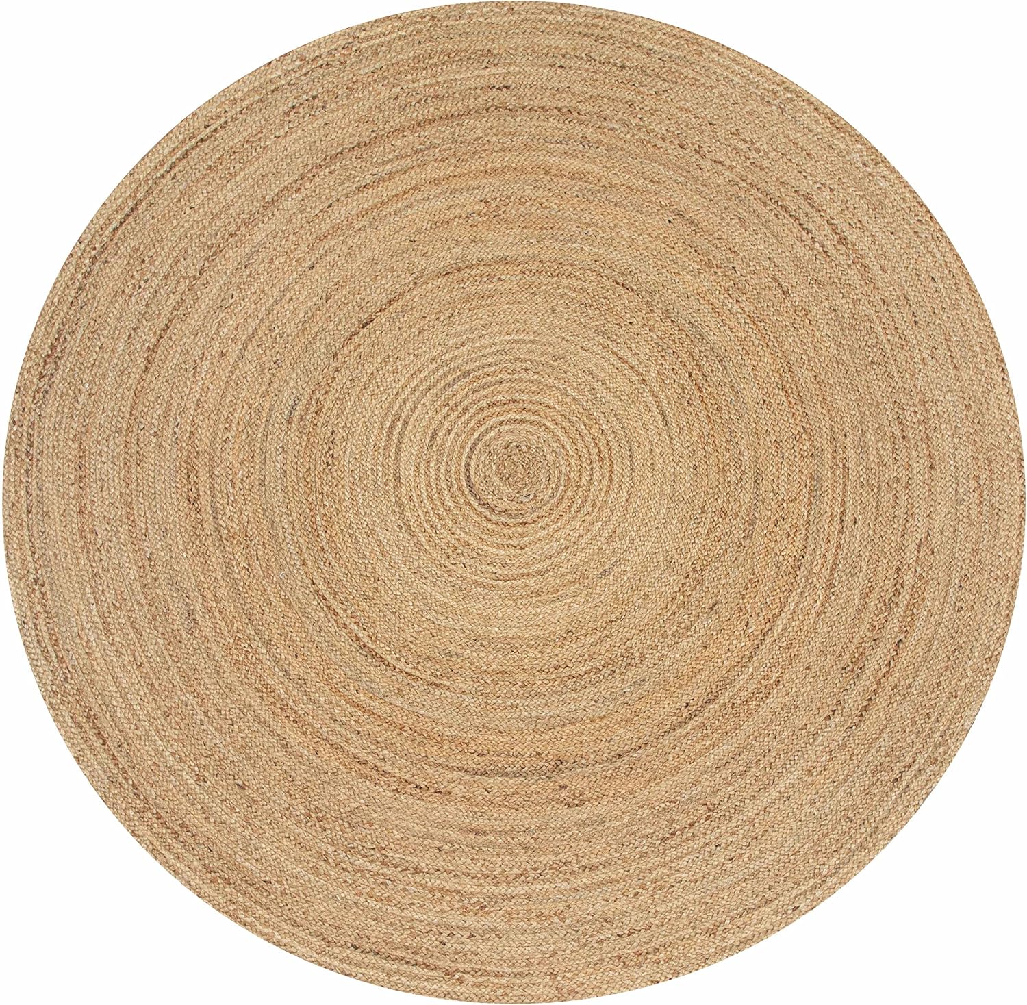 5ft Reversible Braided Jute Round Rug