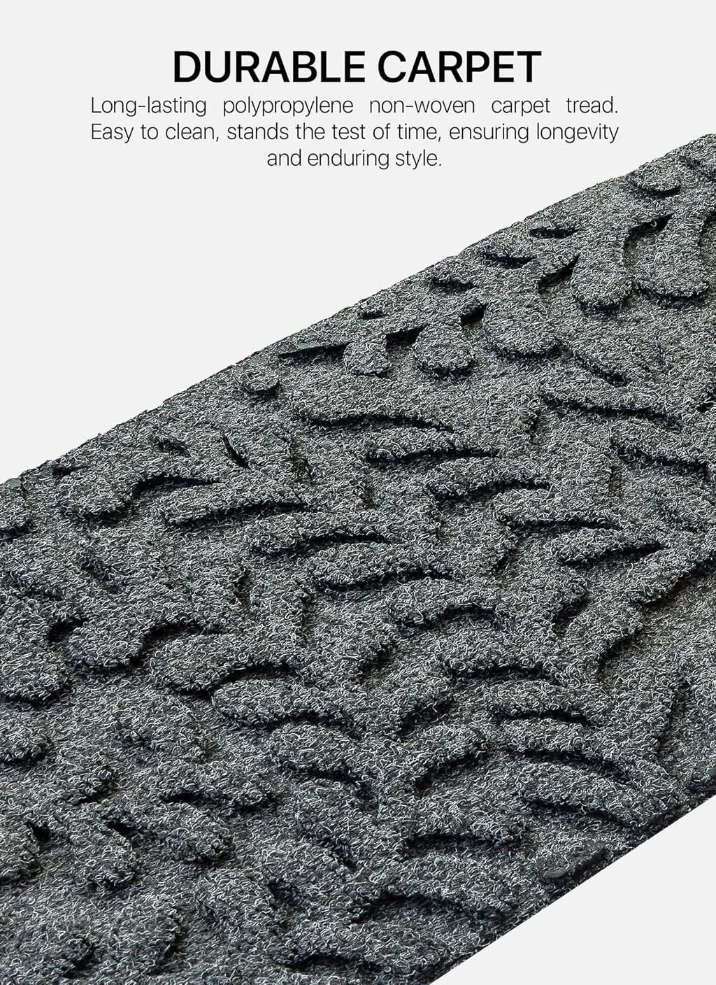 6pc FINEHOUS Floral Grey Stair Treads