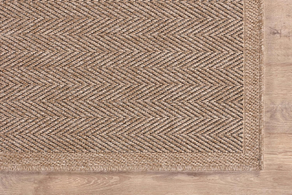 6ft Herringbone Washable Jute Round Rug