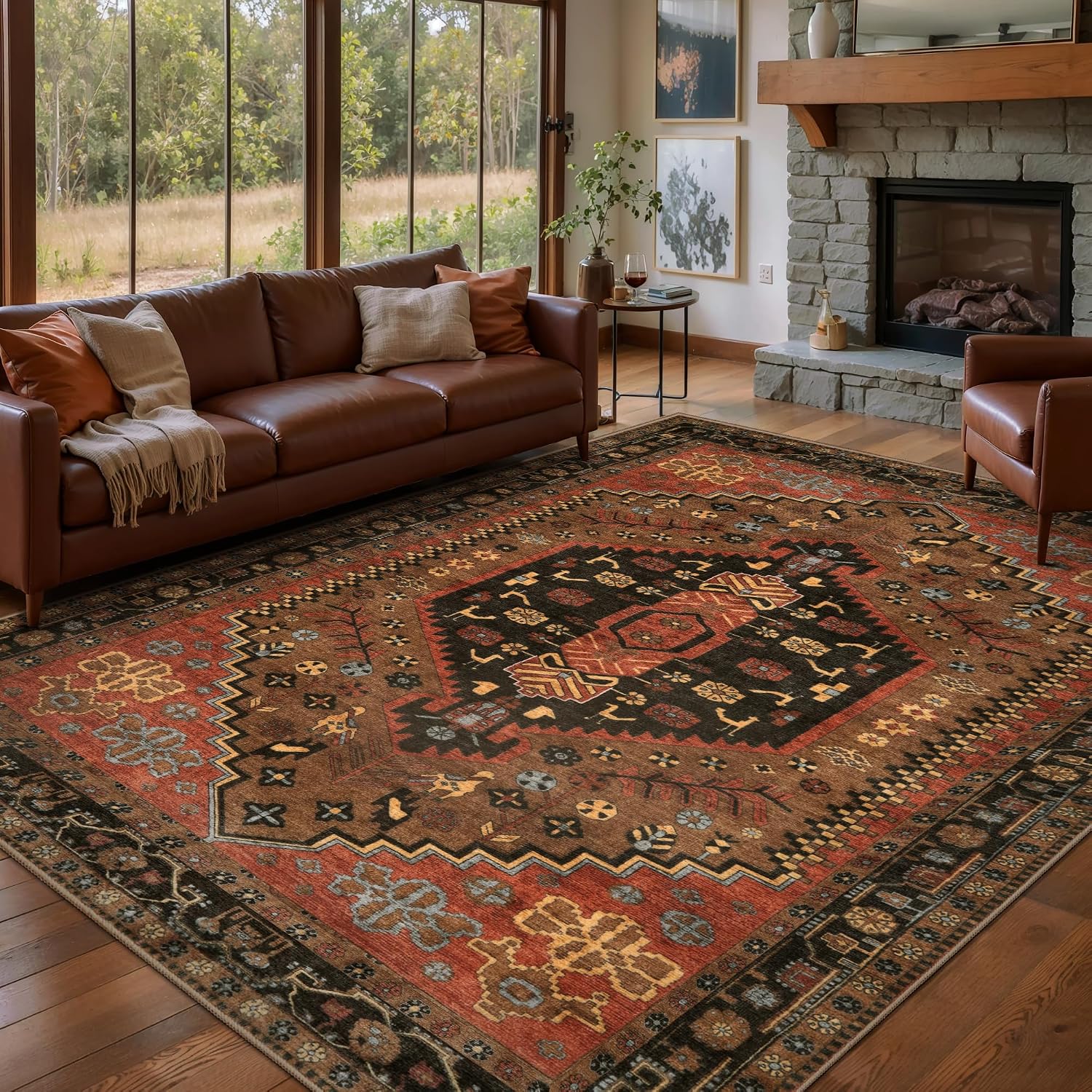 Ciicool Vintage Washable Area Rug