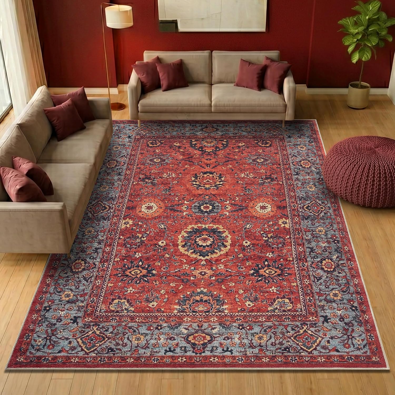 Keen Home Vintage Washable Large Rug