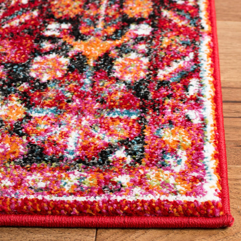 Vintage Hamadan Red Multi 8x10 Rug