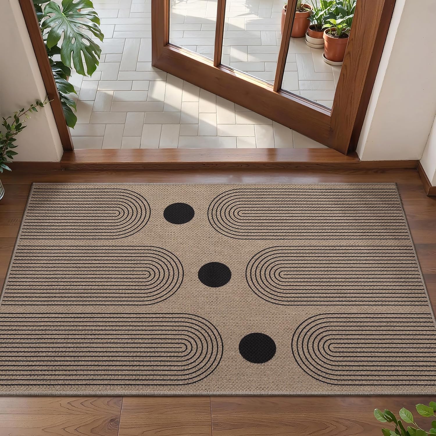 Tangsoo Jute Rainbow Area Rug