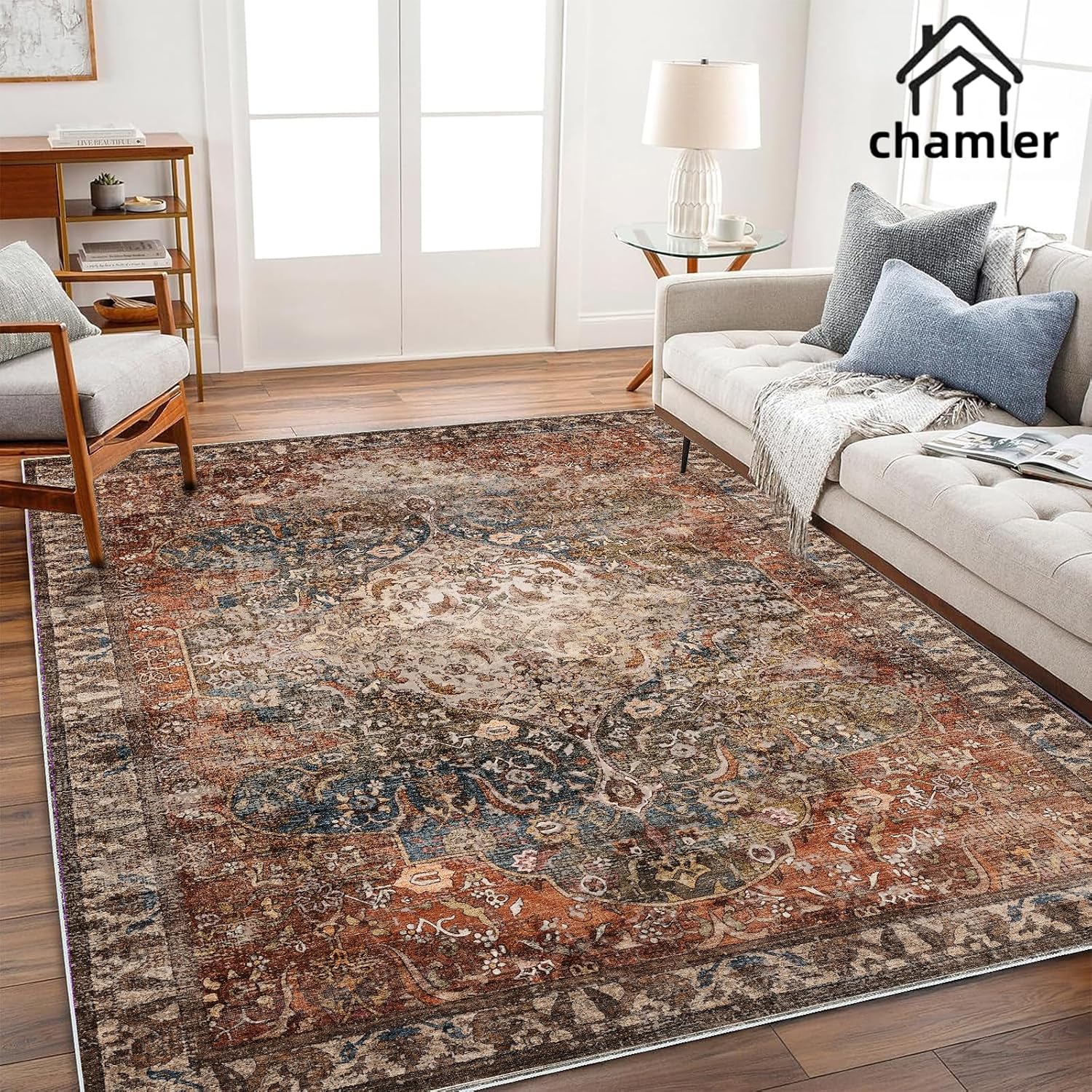 Chamler Vintage Floral Area Rug
