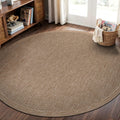 6ft Herringbone Washable Jute Round Rug