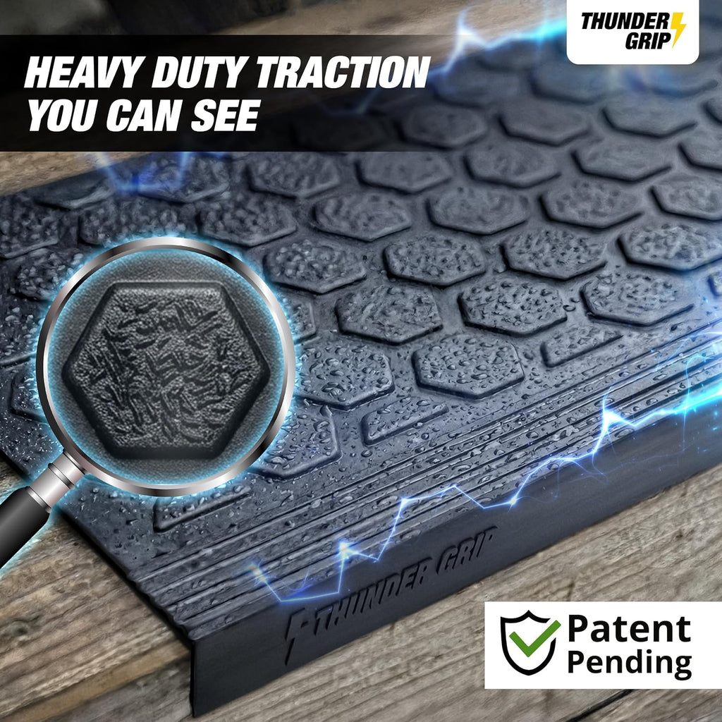 5pc Thunder Grip Rubber Stair Treads