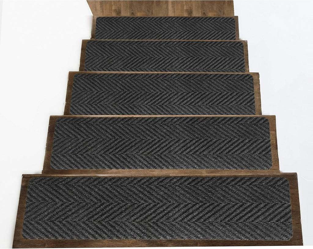 14pc Black Carpet Stair Treads
