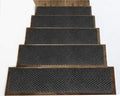 14pc Black Carpet Stair Treads