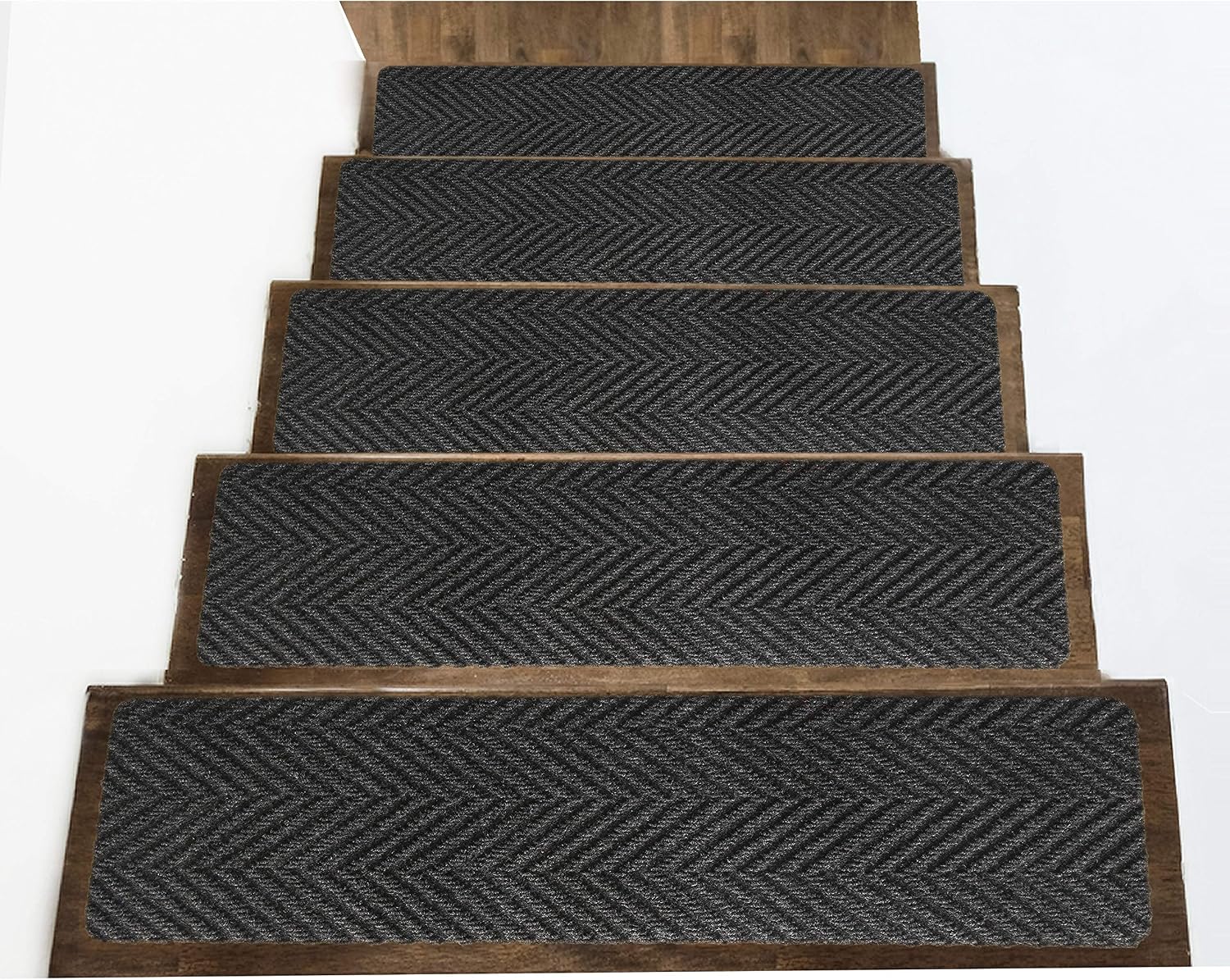 14pc Black Carpet Stair Treads