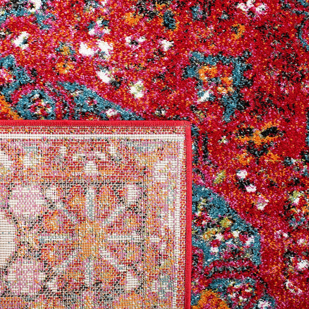 Vintage Hamadan Red Multi 8x10 Rug