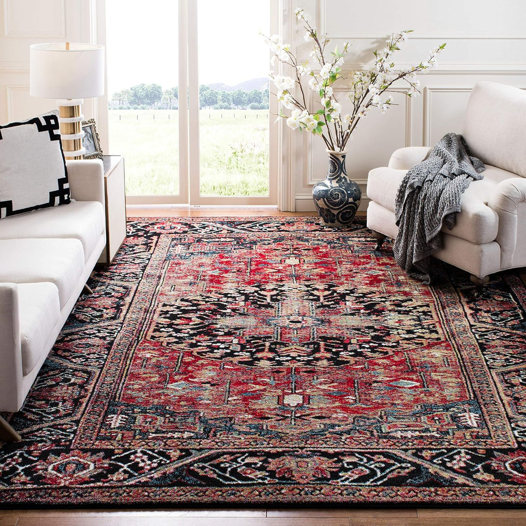 SAFAVIEH Vintage Hamadan Red Multi Rug