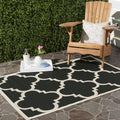 SAFAVIEH Courtyard Black Beige Rug