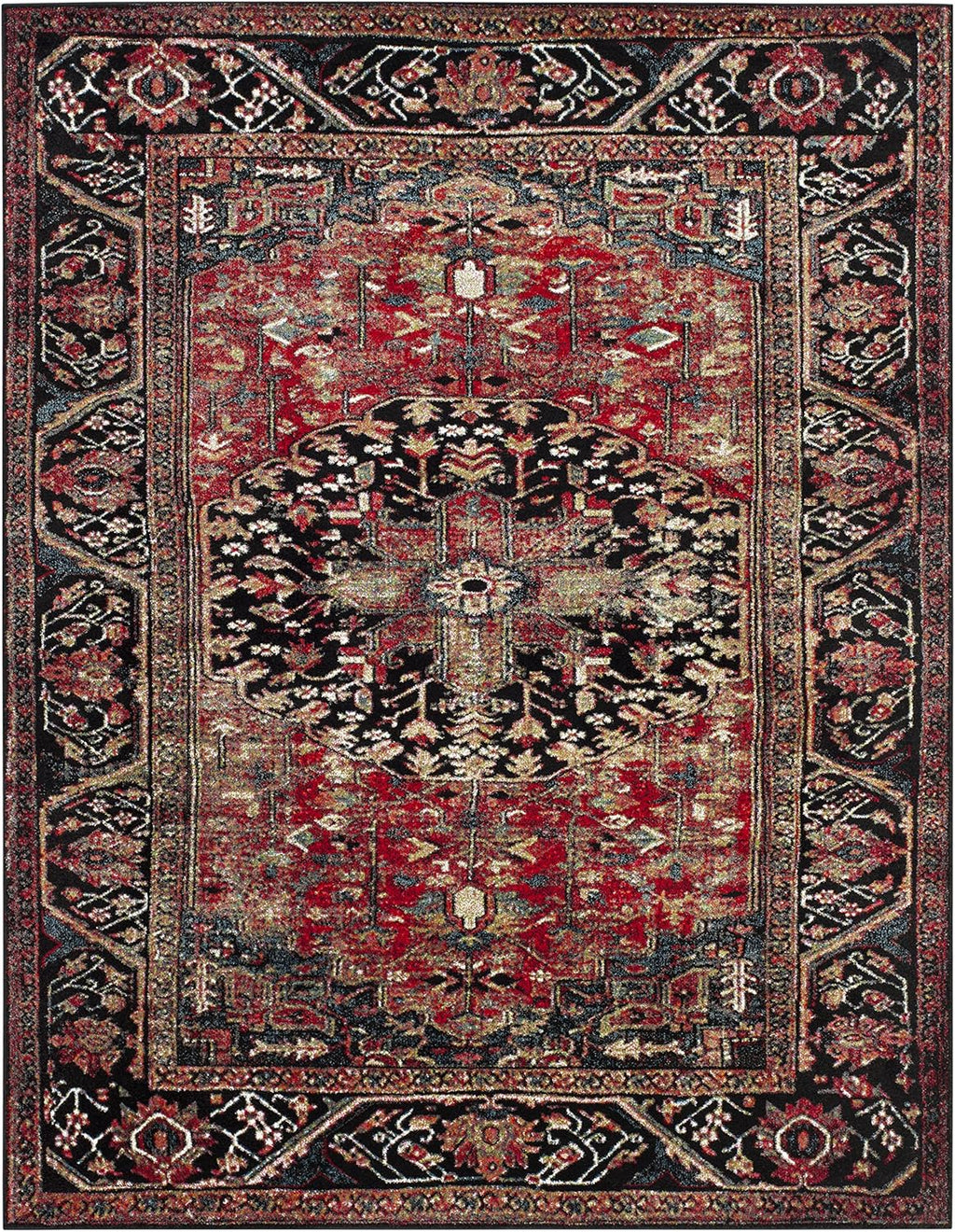 SAFAVIEH Vintage Hamadan Red Multi Rug