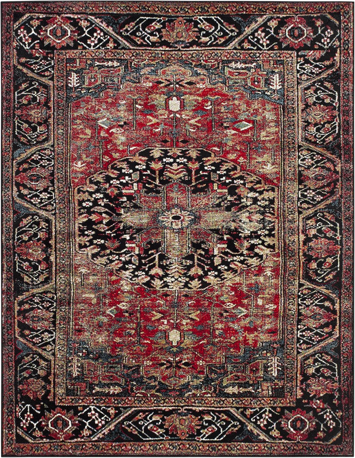 SAFAVIEH Vintage Hamadan Red Multi Rug